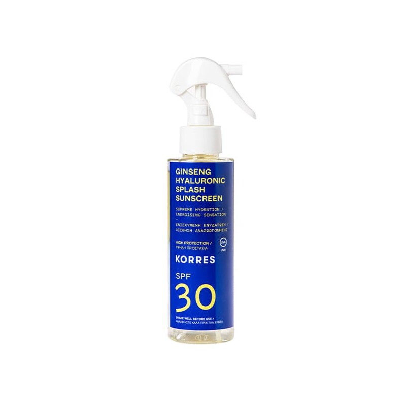 Korres Promo Ginseng + Hyaluronic SPF30 Splash Sunscreen 150ml &
