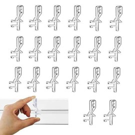 20-Pack Clear Plastic Blind Clips – Effortless Window Valance Installation for Elegant Home Decor