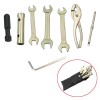 Motorcyco Motorcycle Hand Tool Kit Spark Plug Spanner Wrench Socket