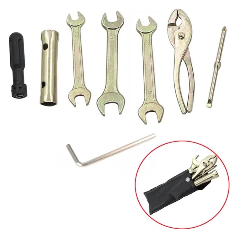Motorcyco Motorcycle Hand Tool Kit Spark Plug Spanner Wrench Socket