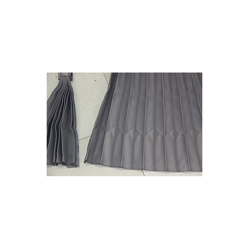 Dark Grey Pleated Truck Curtain Side Curtains 100cm W x