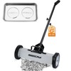 18-Inch Rolling Magnetic Sweeper with 9.5-inch Magnetic Trays, 45-Pound Capacity