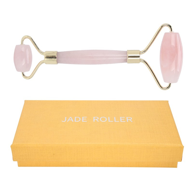Face Roller Massager Dual Head Natural Roller Massage Tool for