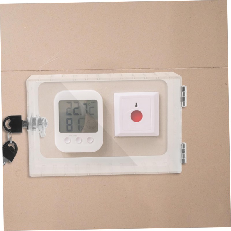 COHEALI Thermostat Lock Box with Keyed Security Durable Plastic Thermostat