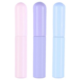 Healvian 3 Pinceles Cepillo de Labios de Silicona,Cepillo de la Barra de Labios,Para Pincel Para Brillo De Pincel Para Maquillaje De Pincel Aplicador De Lápiz Labial,Pincel Para Uñas De Herramientas