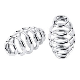 Motorcycle Seat Spring,1 Pair 3inch Motorcycle Seat Springs Steel Seat Barrel for Chopper Bobber Motorcycle (Silver)