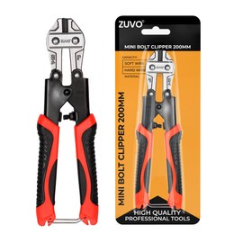Zuvo Heavy Duty 8 inches Bolt Cutter Professional Cable Wire Cutter for Padlocks, Chains, and Metal Compact Durable Hand Tool for Precision Cutting with Ease