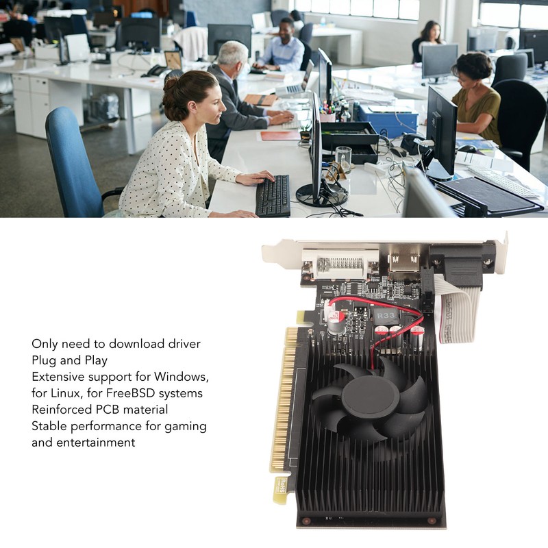 GTX 730 2GB DDR3 Graphics Card 128bit 5Gbps Support DVI