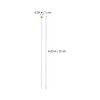 Kichvoe 100pcs Flag Poles for Handheld Flags Stable and Smooth