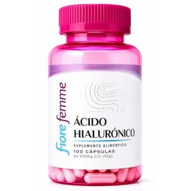 Ácido Hialurónico, 100 Cápsulas, Suplemento Alimenticio para la Piel, Articulaciones y Bienestar Femenino
