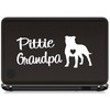 Pittie Grandpa Pitbull Decal Sticker for Car Window