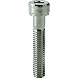 TRUSCO Y154-0850 Hex Socket Screw Steel Plated Half Screw M8 x 50 Pack of 8