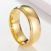 SOXEMAN Golden luxury men's and women's tungsten carbide wedding rings