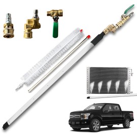 Radiator Cleaning Wand Tool, 39" / 100cm Max 4500 PSI with 180° Swivel Quick Coupler, Embedded Punched & Brush, Pressure Washer Kit for Car Truck Radiators, Condensers & Heavy Machinery