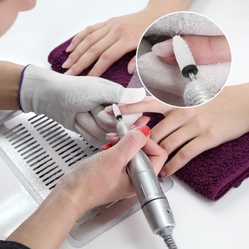 Norhogo 5 Piece Ceramic Nail Drill Set, Electric Nail Cutter