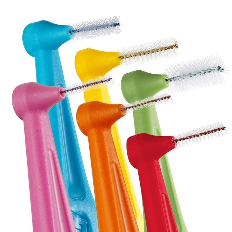 TePe Pack of 6 Interdental Brush Angle, Angled Dental Brush