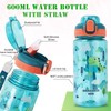 SUPPRUI Children's Drinking Bottle, 600 ml Children's Drinking Bottle with