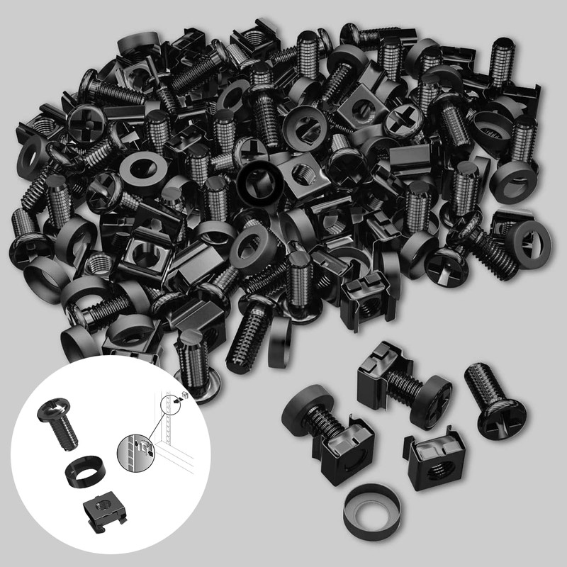 Nivithi SR620 M6 x 20 Screws + Cage Nuts -