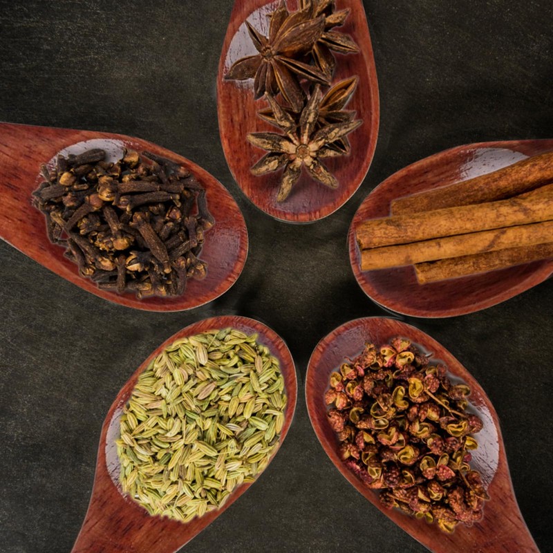 Katyjun Pack of 11 Mini Spice Spoons, 6 cm Wooden