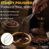 Anaeat Mini Wire Whisks, Set of 2 Portable Stainless Steel