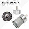 Aynaxcol JGB37-520 Micro DC 12V 600rpm Geared Motor with Bracket,