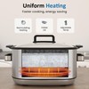 SUNVIVIPRO 12-in-1 Multicooker, 6.5QT Slow Cooker Roaster Oven, Digital Programmable