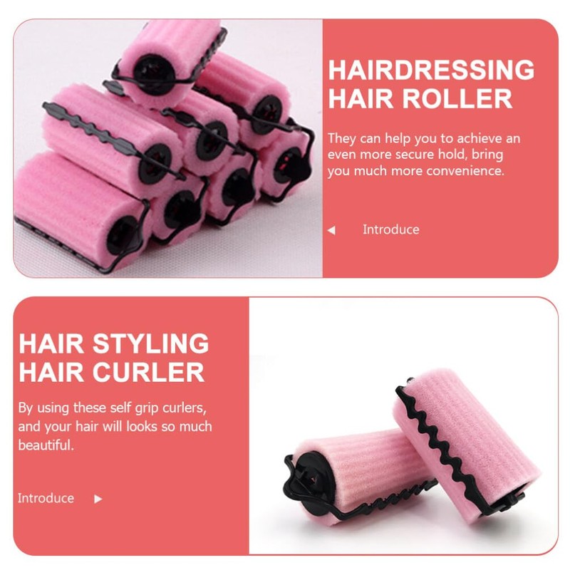 FRCOLOR Bangs Curler, Easy Hand Winding Curler, Hair Roller, Sponge