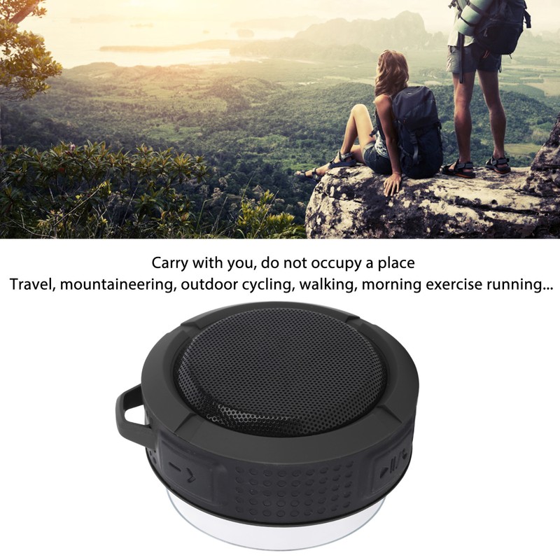 Suction Cup Bluetooth Speaker 3.7v 500mah IP65 Waterproof Portable Wireless
