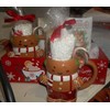 Hot Cocoa Box Gift Basket 2 Mugs Peppermint Spoon Marshmallows