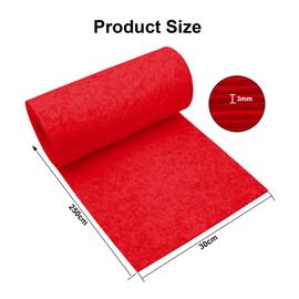 Yuragim Felt Roll Felt Fabric, Felt Sold by the Metre 30 cm x 250 cm x 3 mm Felt Roll Decorative Felt Bag Felt Mat for DIY Storage Bag Felt Underlay Patchwork Sewing Felt for Crafts Decoration Felt