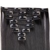 Clip-in hair extensions, 8 wefts like real hair, straight