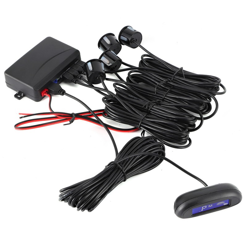 Auto LED Parking Sensor Backup Radar System Buzzing Alarm Weatherproof