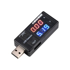Black USB Voltmeter,Ammeter Voltage Power Capacity Tester Current Meter,USB Tester Type, Dual USB Current Voltage Charger Voltage Testers
