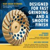 7" Diamond Grinding Wheels for Concrete or Masonry, 24 Turbo