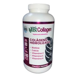 Justcollagen Colágeno Hidrolizado 240tabs 1150mg C/u Sabor Sin Sabor