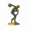 Disc Launcher Olympia Statue Discobolus Greco-Roman Miniature 100% Bronze