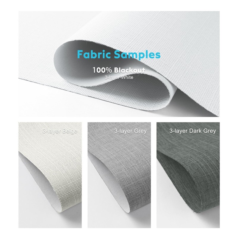 Motorized Blinds with Remote, Smart Roller Shades Compatible with Alexa,