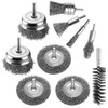 Aongray 10 PCS Wire Brushes for Drill Set, Wire Wheel,