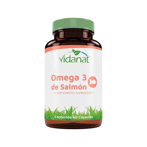 Omega 3 De Salmon 60 Cápsulas Vidanat Sabor Sin sabor