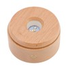 Wooden LED Display Base Rotatable Multi Mode Wood Light Display