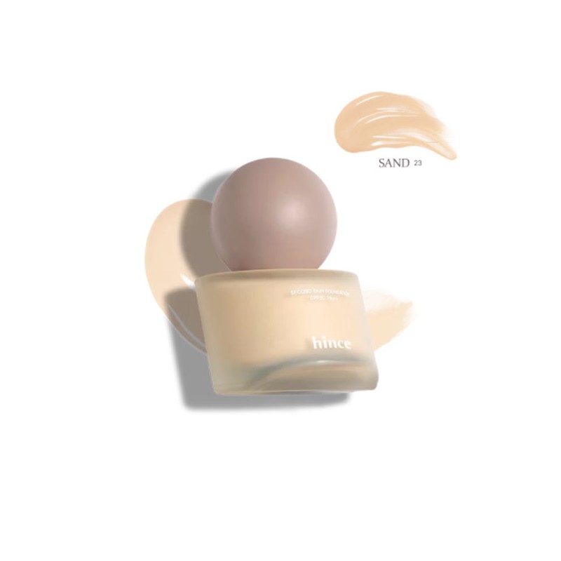 HINCE Second Skin Foundation SPF 30 PA++ 40ml, Shade:23 Sand
