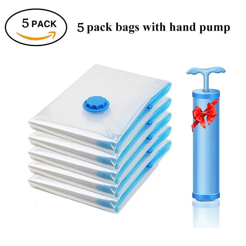Vacuum Storage Bags – Compression Bags Clothes, Travel Storage Bags