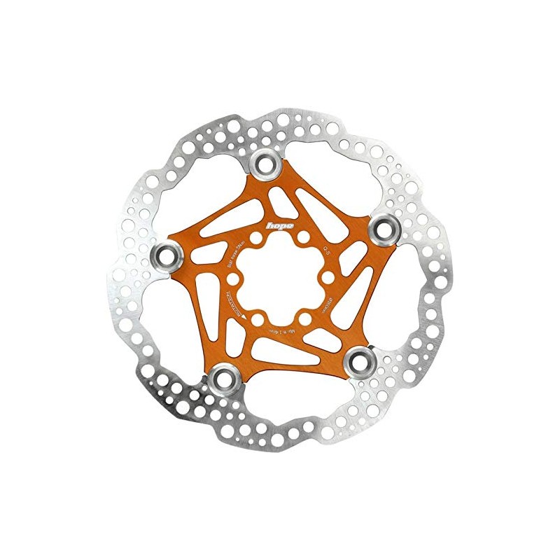 Hope Floating Disc Brake Rotor (Orange, 160mm)