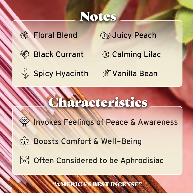 Wild Berry Incense Sticks - Peace of Mind - Serene
