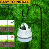 Hicarer 24 Pack 25 Inch Shepherds Hooks Outdoor Plant Hanger