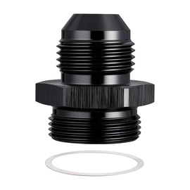 EVIL ENERGY AN Male Flare to Male Carb Carburetor Fuel Inlet Fitting Adapter Aluminum Black Upgrade 1PC