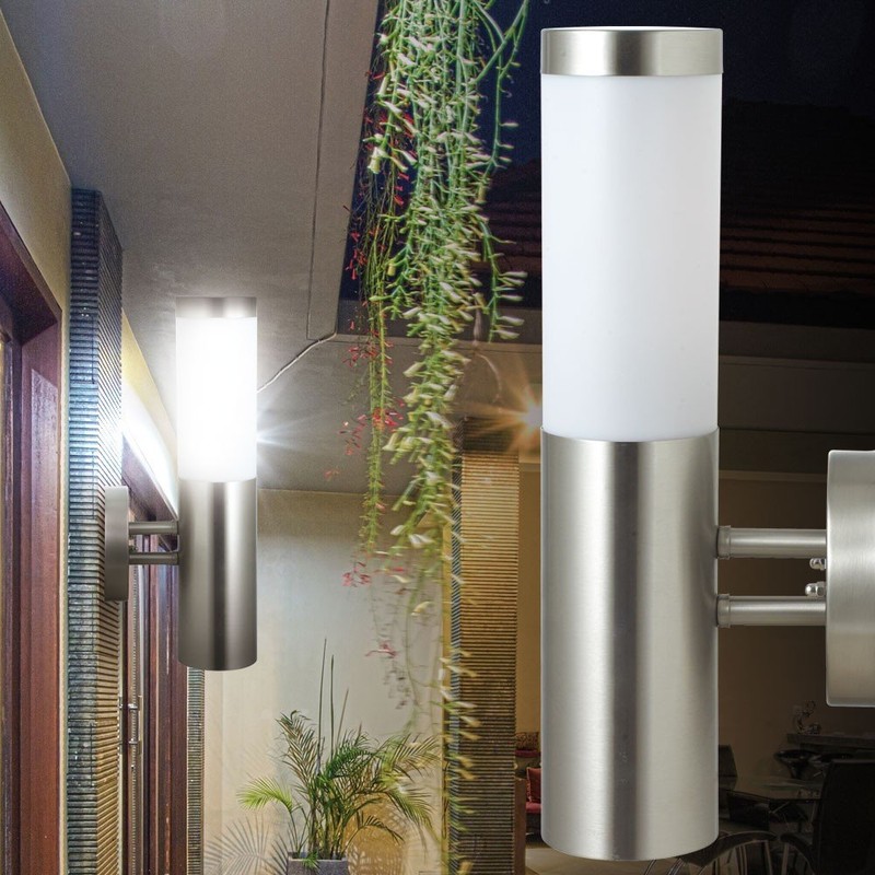 applique moderne lampe extérieur lumière résistant aux intempéries boîtier acier