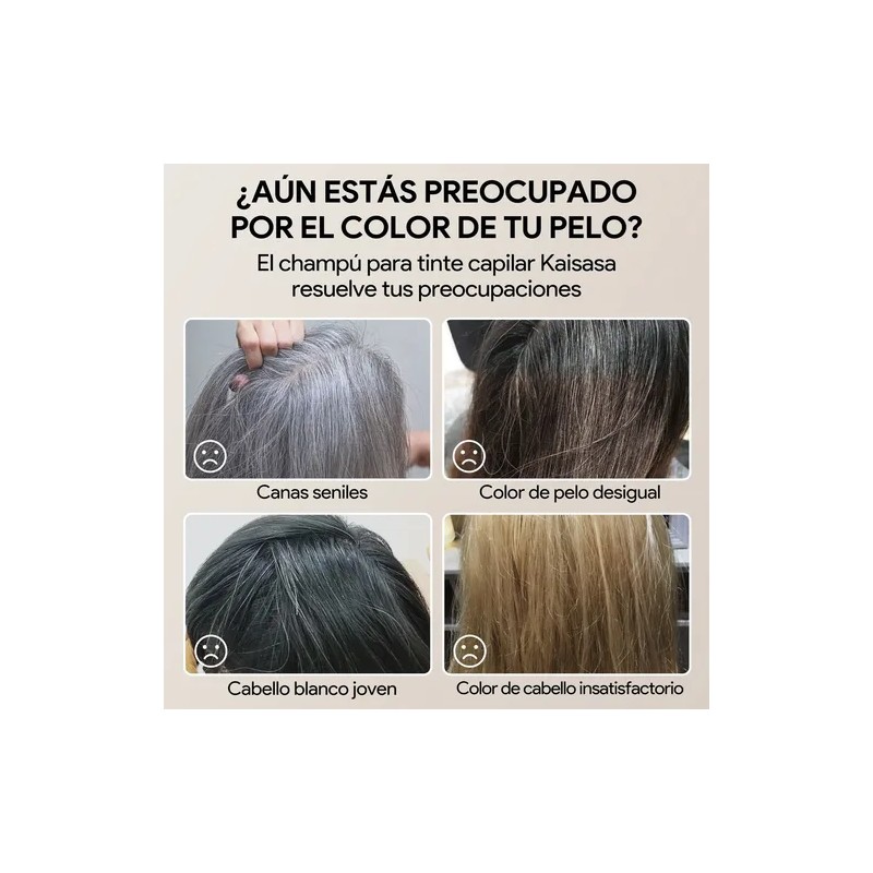 Shampoo Tinte Instantáneo Cubre Canas Natural Jengibre 500ml