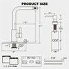 AVSIILE Brushed Nickel Kitchen Faucets with Pull Down Sprayer &
