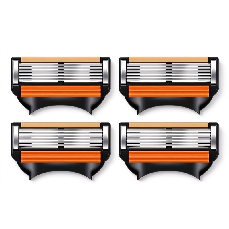 6-Layer Stainless Steel Razor Blades for Men – Replaceable Cutter
